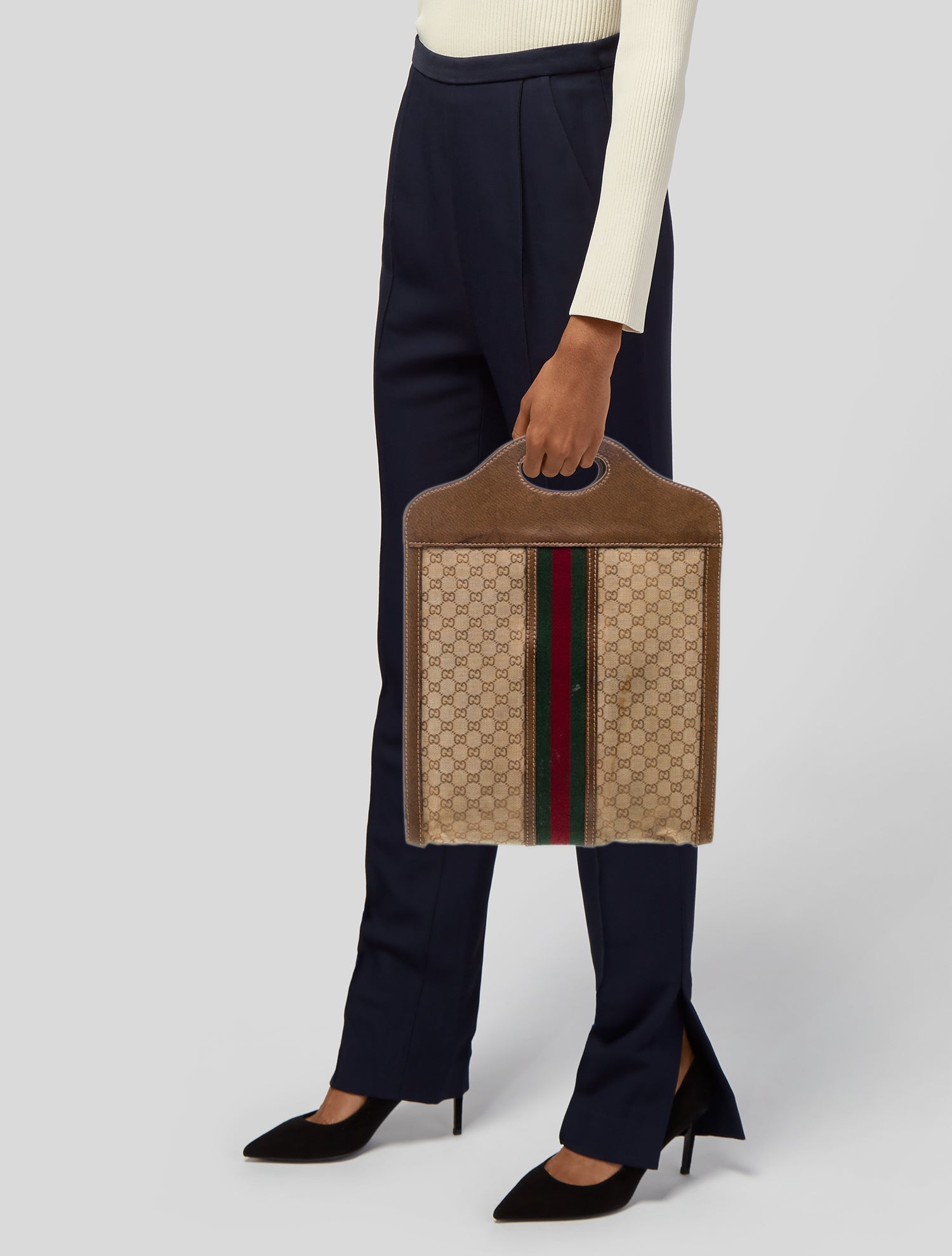 Gucci GG Canvas Portfolio Vintage